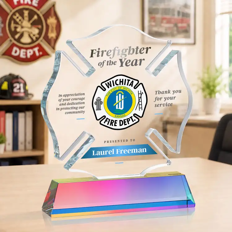 Maltese Cross Award on Newhaven Base - Multicolor #37