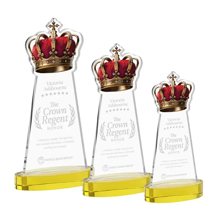 Crown Award on Alberton Base - Deep Etch #10