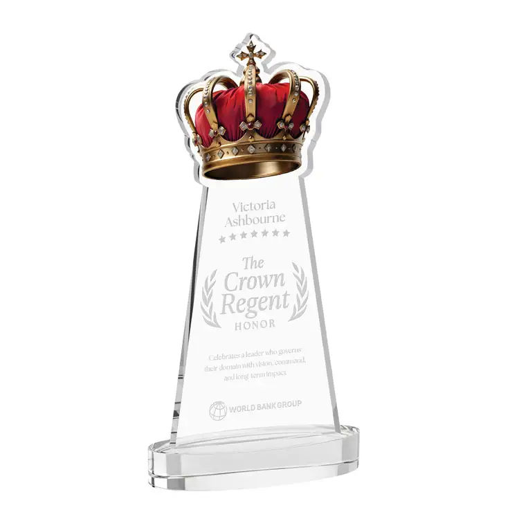 Crown Award on Alberton Base - Deep Etch #13