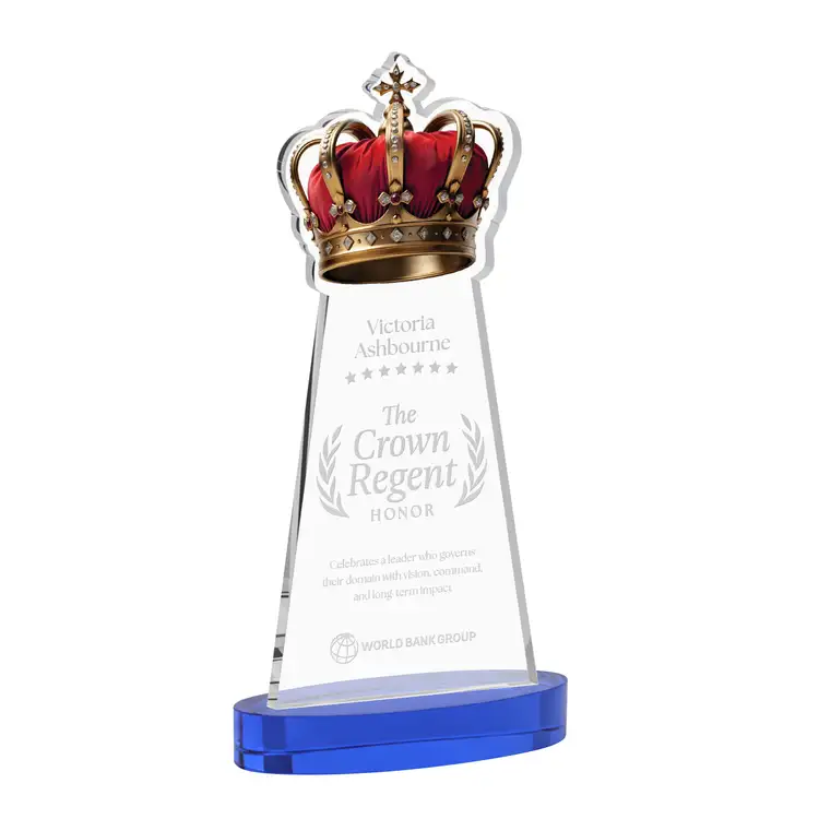 Crown Award on Alberton Base - Deep Etch #19
