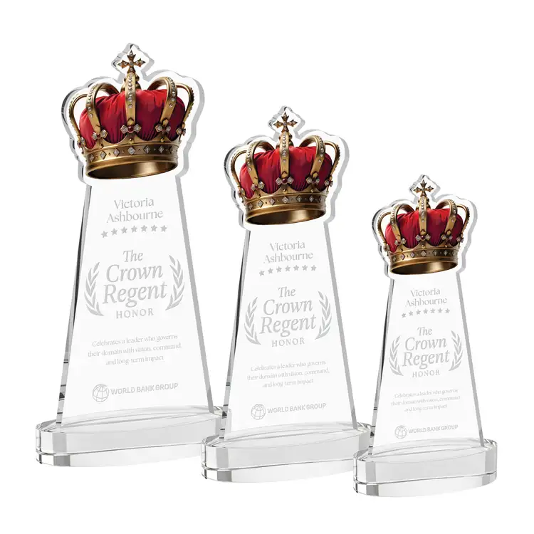 Crown Award on Alberton Base - Deep Etch #2
