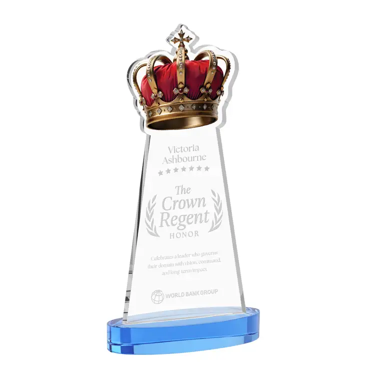 Crown Award on Alberton Base - Deep Etch #25