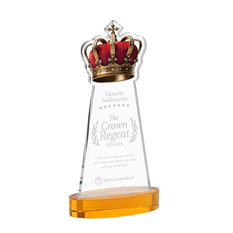 Crown Award on Alberton Base - Deep Etch #30