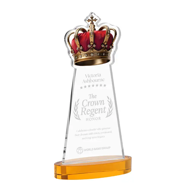 Crown Award on Alberton Base - Deep Etch #31
