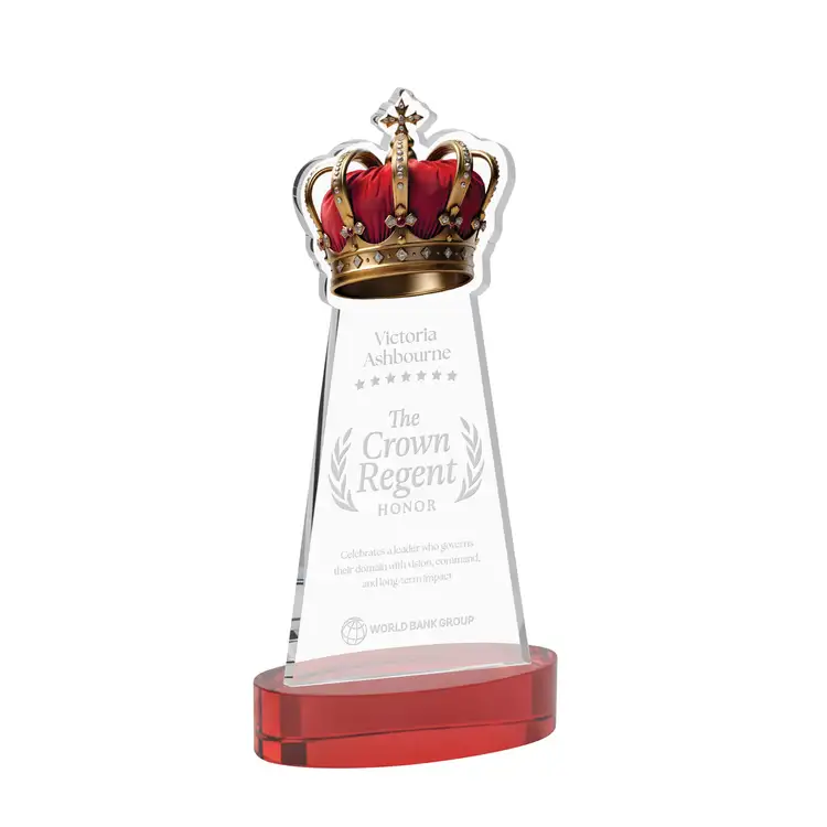 Crown Award on Alberton Base - Deep Etch #32