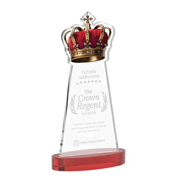 Crown Award on Alberton Base - Deep Etch #34