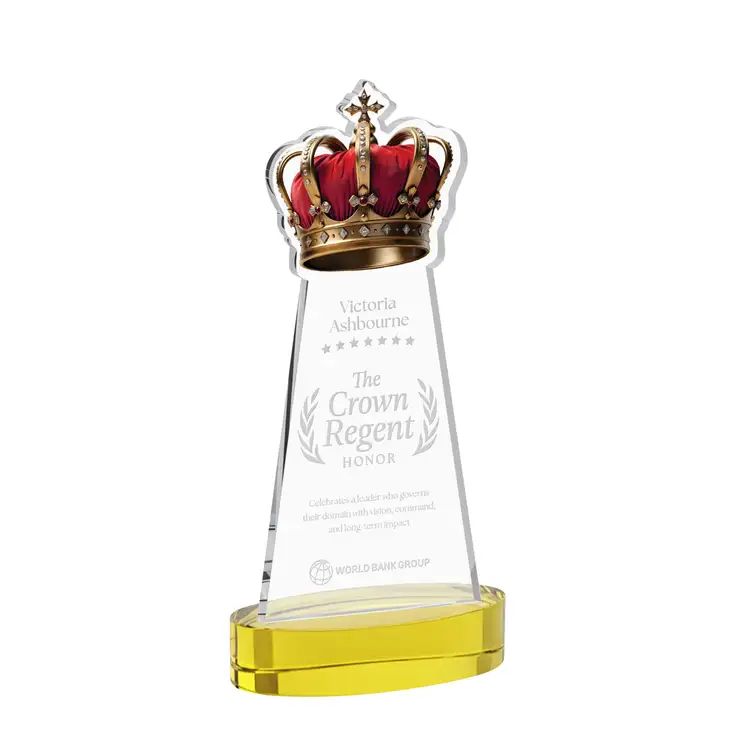 Crown Award on Alberton Base - Deep Etch #35