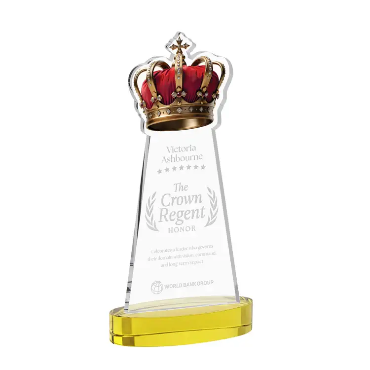 Crown Award on Alberton Base - Deep Etch #36