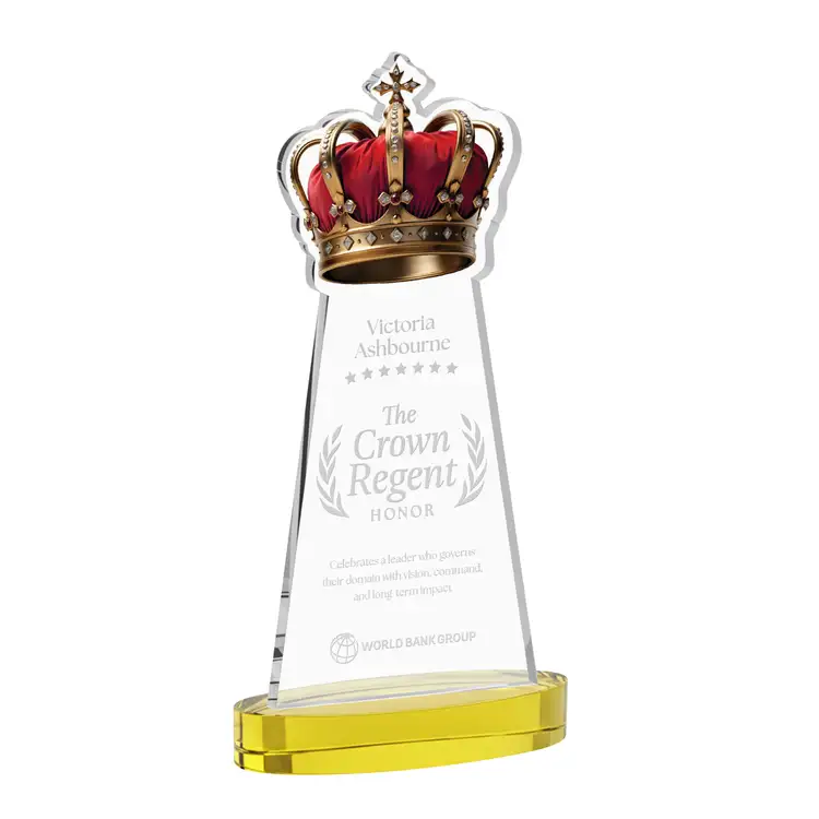 Crown Award on Alberton Base - Deep Etch #37