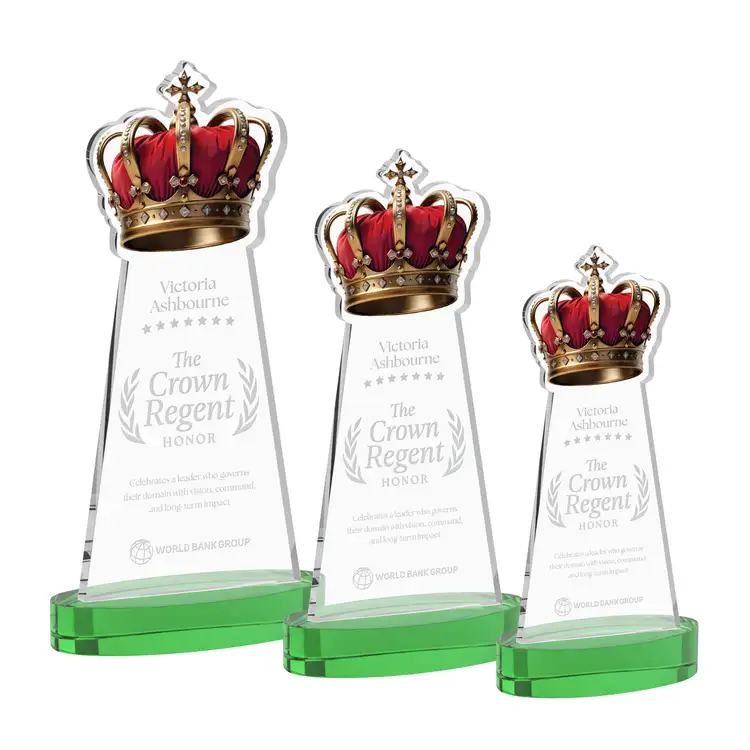 Crown Award on Alberton Base - Deep Etch #5