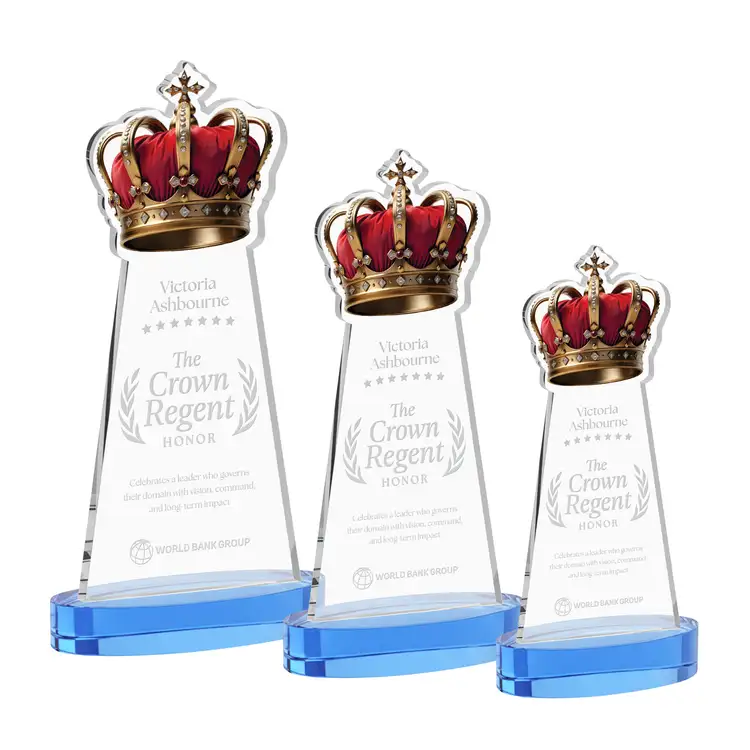 Crown Award on Alberton Base - Deep Etch #6