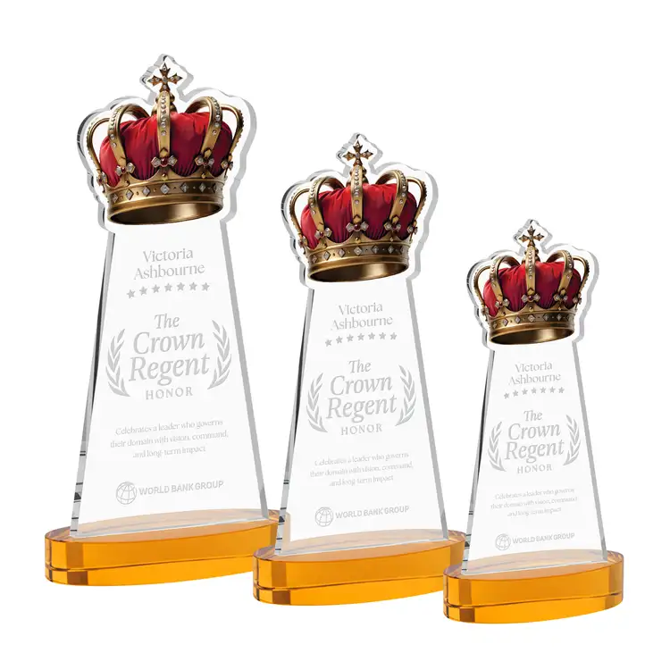 Crown Award on Alberton Base - Deep Etch #8
