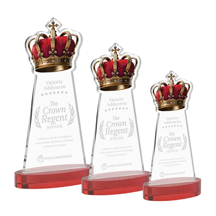 Crown Award on Alberton Base - Deep Etch #9