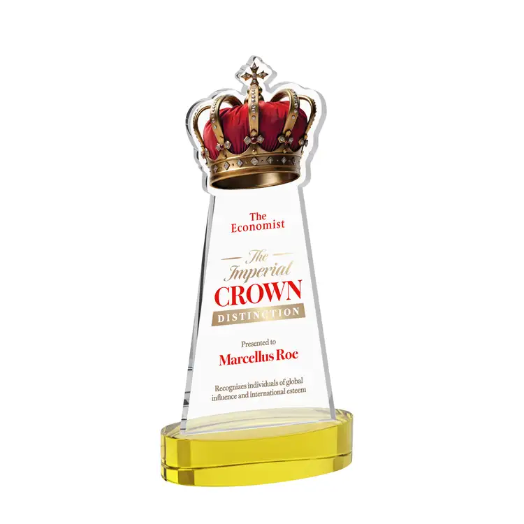 Crown Award on Alberton Base - Multicolor #35
