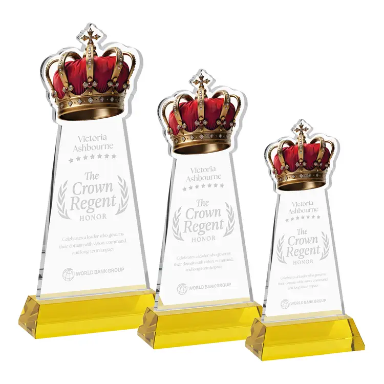 Trophée Crown sur socle Hartford - Gravure #11