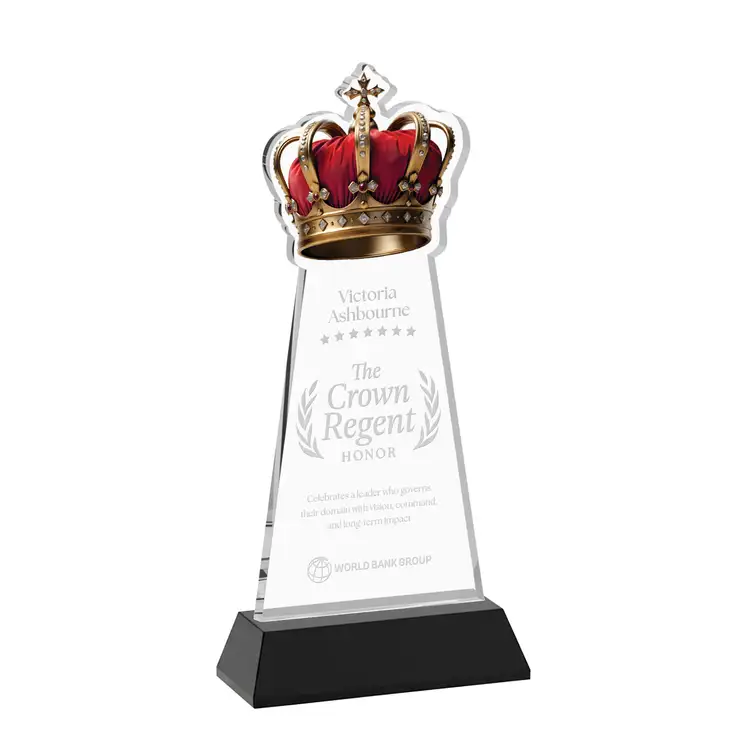Trophée Crown sur socle Hartford - Gravure #16