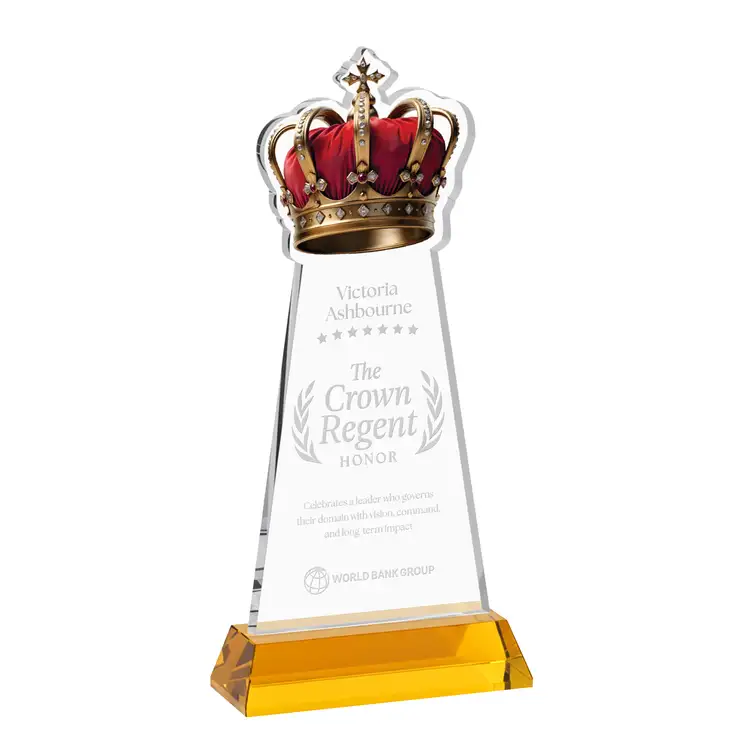 Trophée Crown sur socle Hartford - Gravure #32