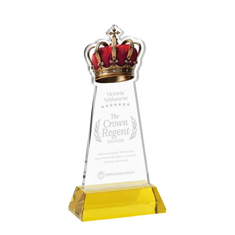 Trophée Crown sur socle Hartford - Gravure #39