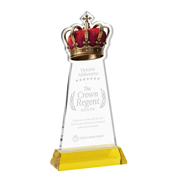 Trophée Crown sur socle Hartford - Gravure #41