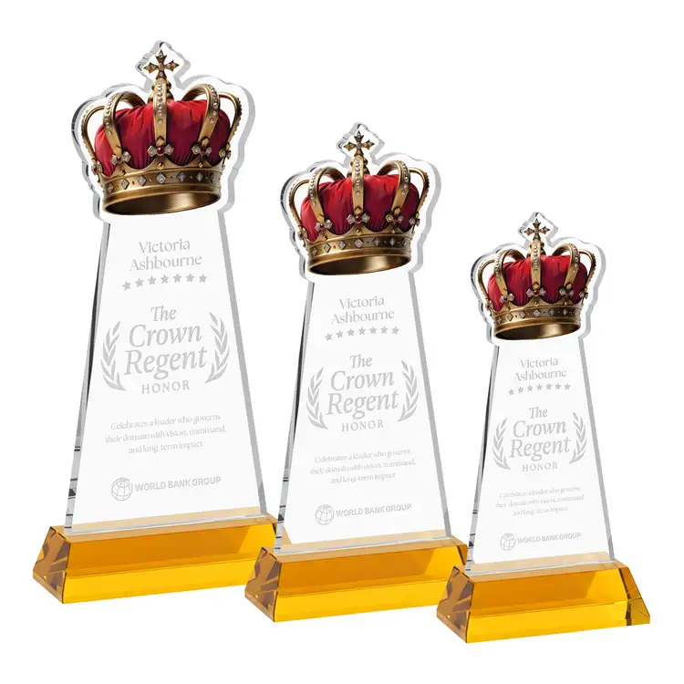 Trophée Crown sur socle Hartford - Gravure #8