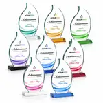 Trophée Croydon flamme en cristal Starfire - Multicolore