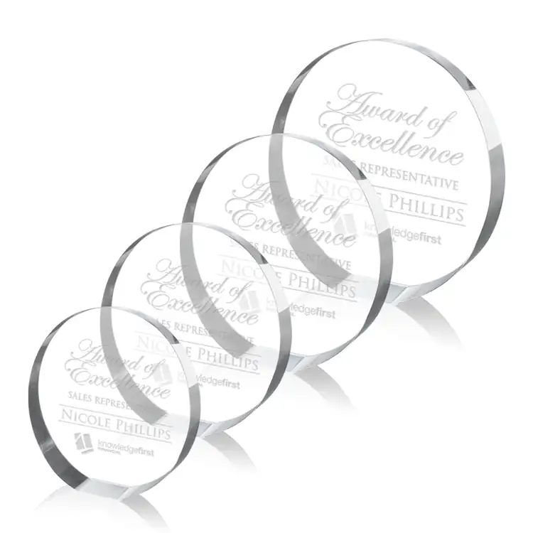 Cumberland Optical Crystal Award - Deep Etch