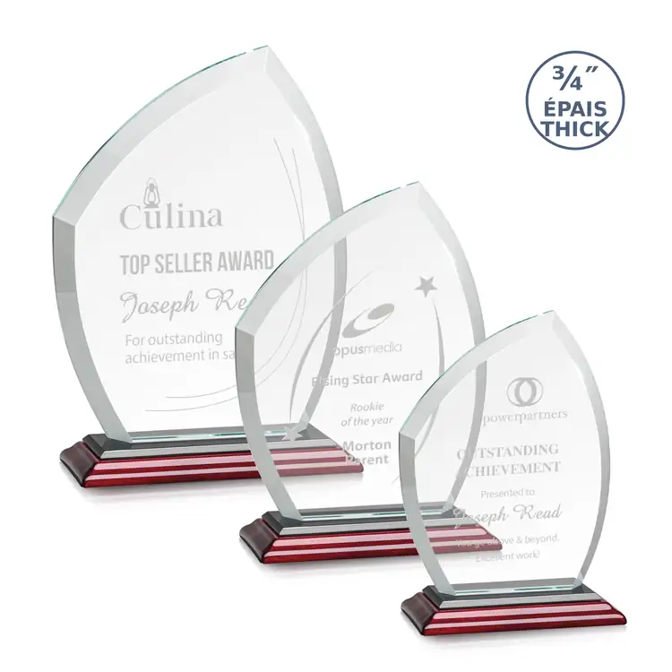 Daltry Crystal Award on Albion Base - Deep Etch