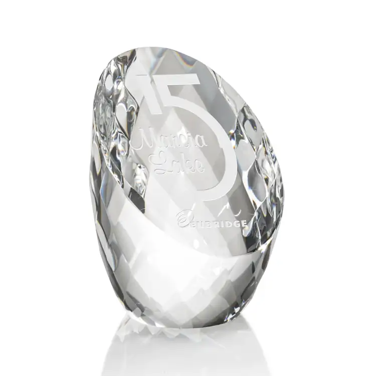 Danbury Optical Crystal Award - Deep Etch #4