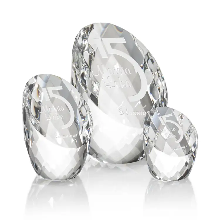 Danbury Optical Crystal Award - Deep Etch
