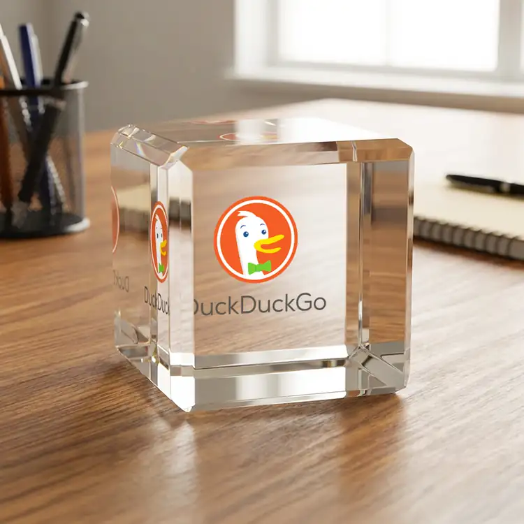 Davenport Optical Crystal Award - Cube - Multicolor #3