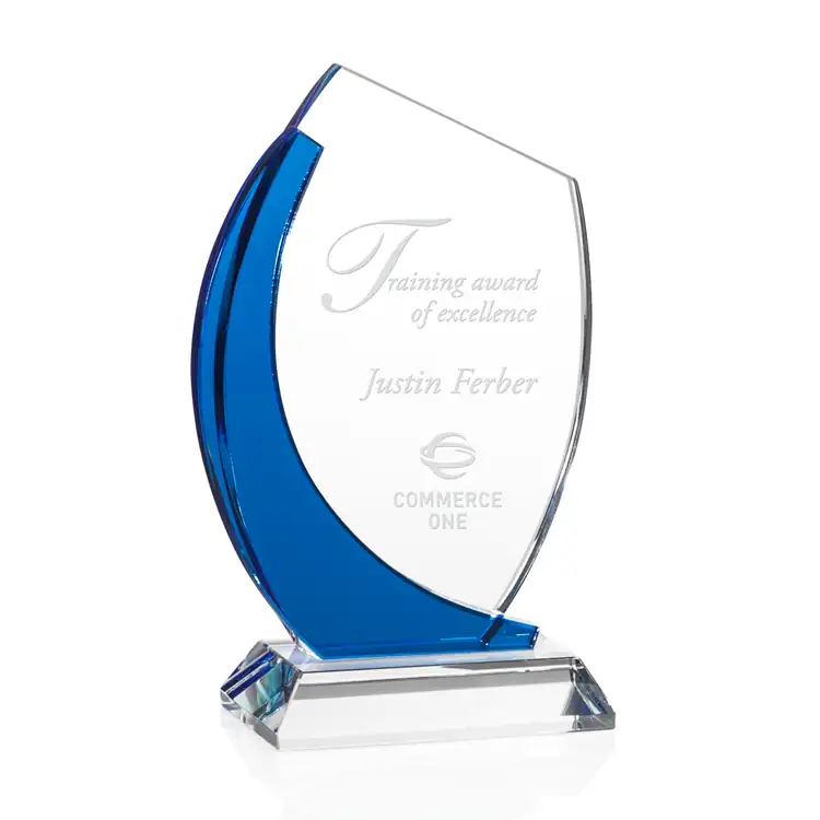 Deakin Blue Optical Crystal Award #2