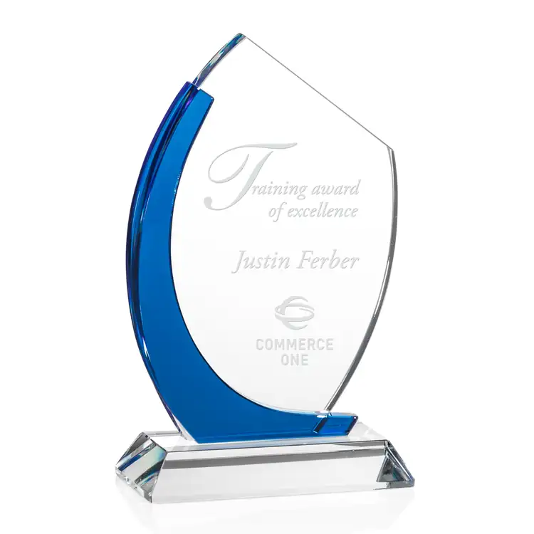 Deakin Blue Optical Crystal Award #4