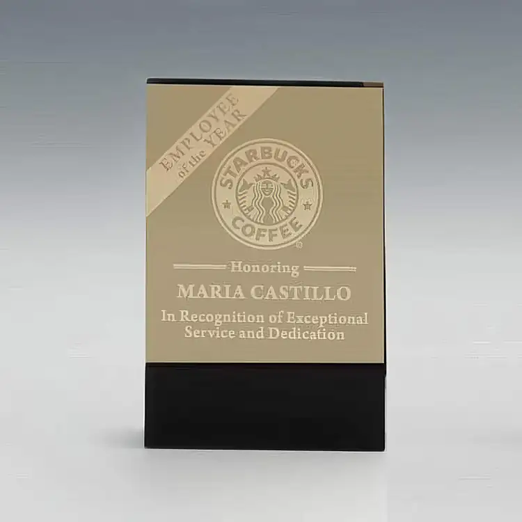 R.S. Owens Declaration Acrylic and Brass Award #2