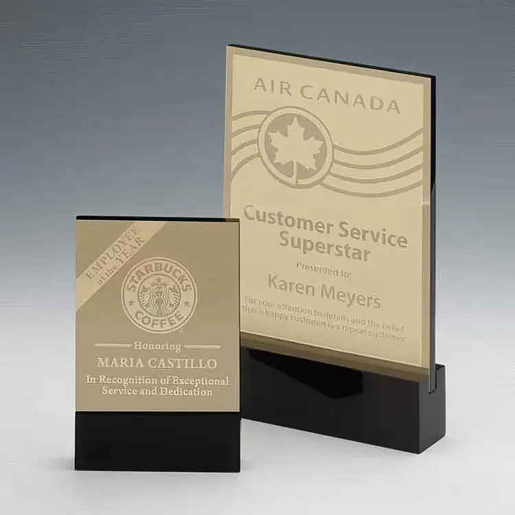 R.S. Owens Declaration Acrylic and Brass Award