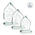 Trophée Deerhurst Ice Peak en cristal jade - Gravure