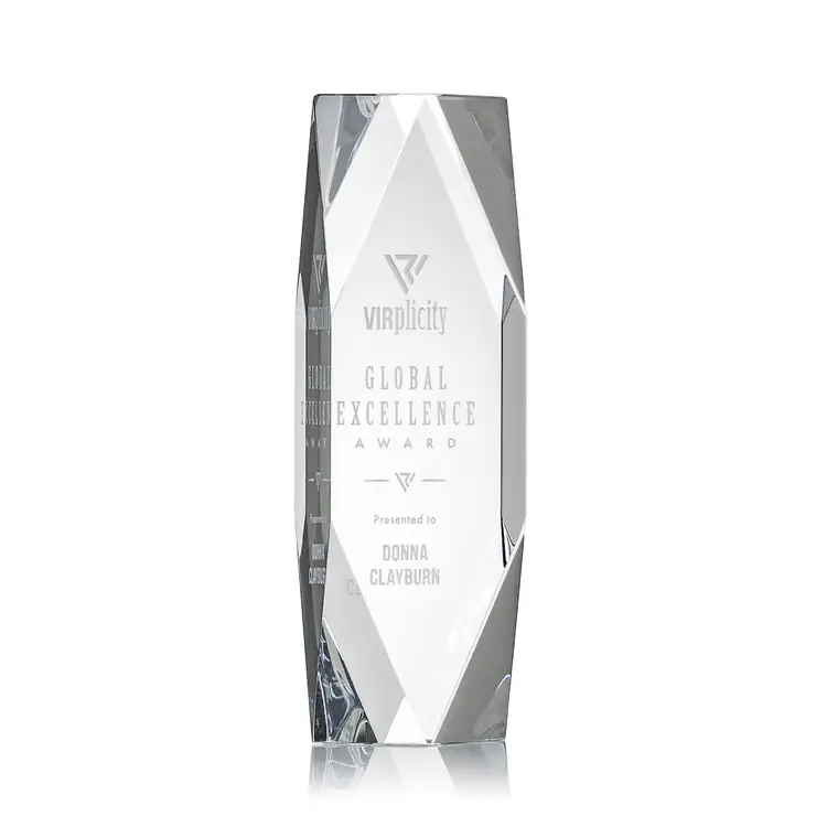 Delta Crystal Award - Deep Etch #3