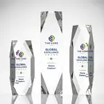 Trophée Delta en cristal - Multicolore