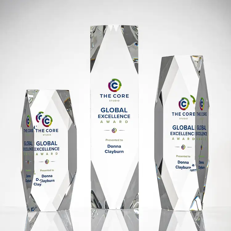 Delta Crystal Award - Multicolor