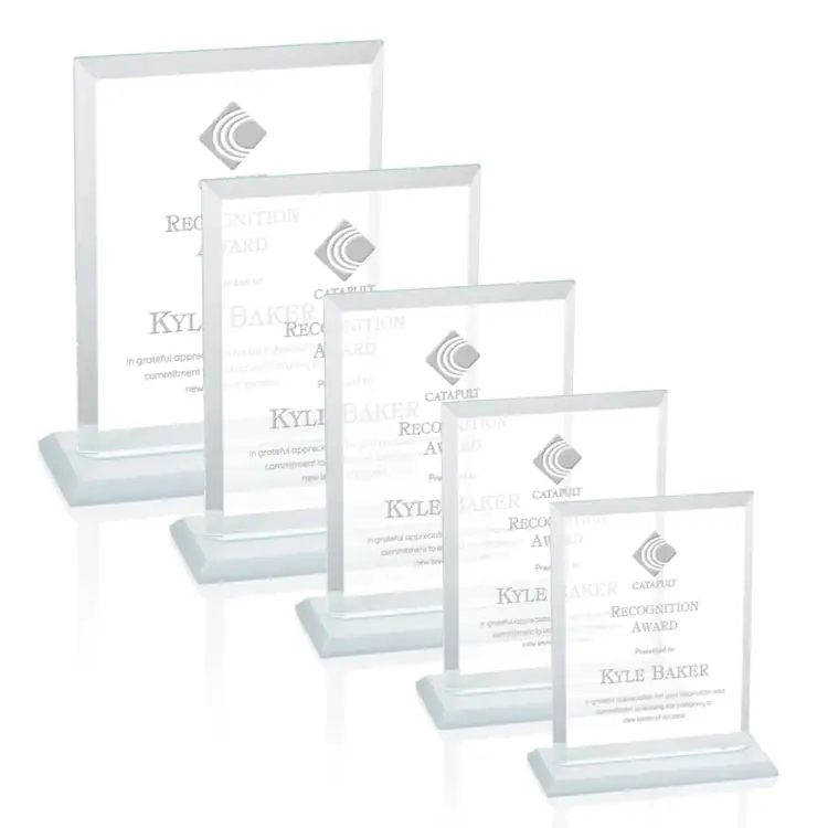 Trophée Denison en cristal Starfire - Gravure