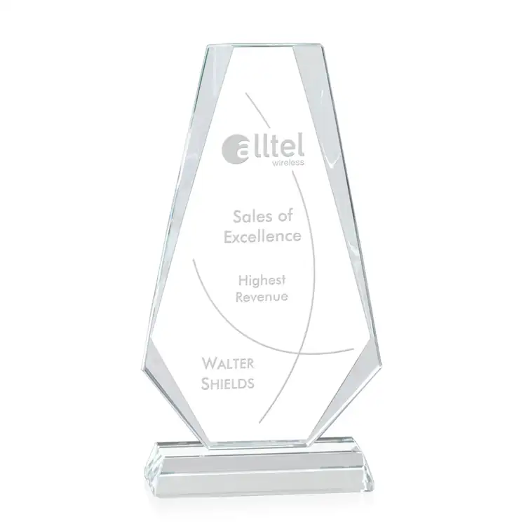 Devon Starfire Crystal Award - Deep Etch #3