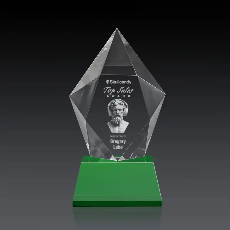 Devron Optical Crystal on Base Award - 3D Engraving #5