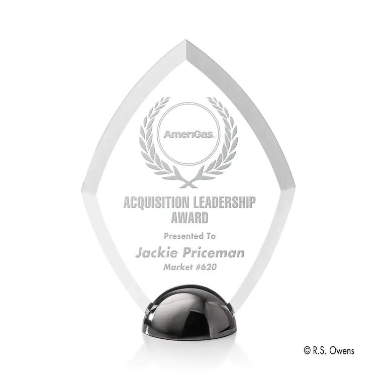 Diamond Hemisphere Award - Laser Engraved #2