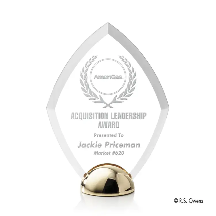 Diamond Hemisphere Award - Laser Engraved #3
