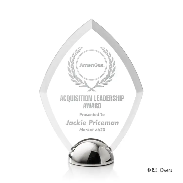 Diamond Hemisphere Award - Laser Engraved #4