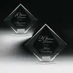 Trophée Diamond Solitaire R.S. Owens en cristal Starfire et aluminium