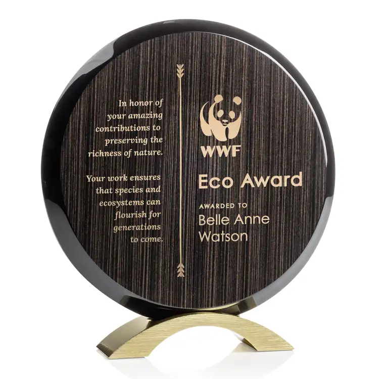 Donavan Slatewood Award - Woodgrain Composite - Engraved and Colorfill #2