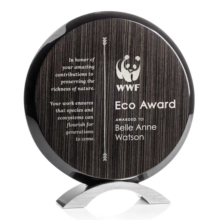 Donavan Slatewood Award - Woodgrain Composite - Engraved and Colorfill #3