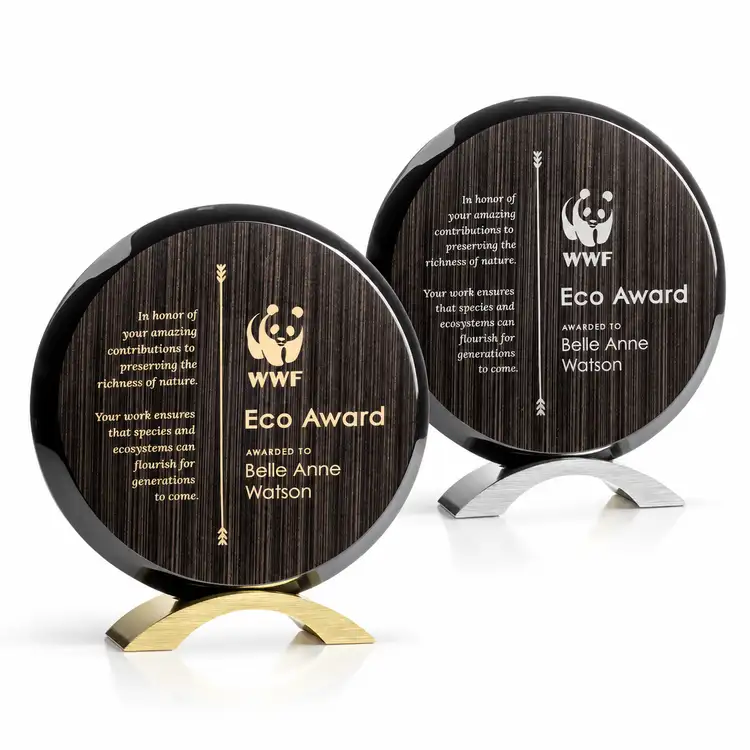Donavan Slatewood Award - Woodgrain Composite - Engraved and Colorfill