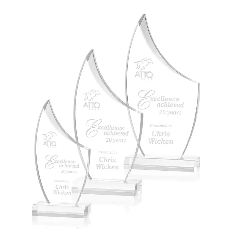 Doncaster Acrylic Award - Laser Engraved