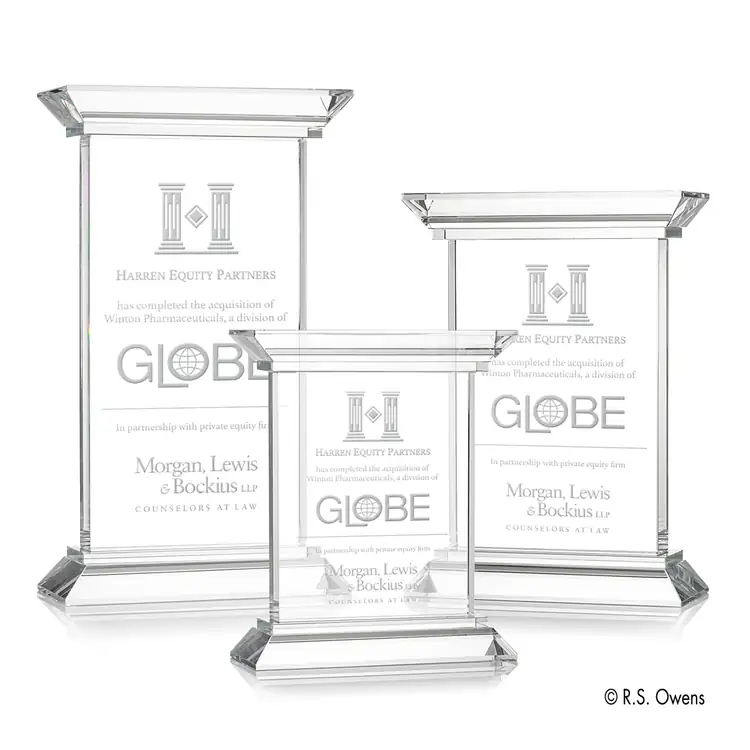 R.S. Owens Doric Optical Crystal Award